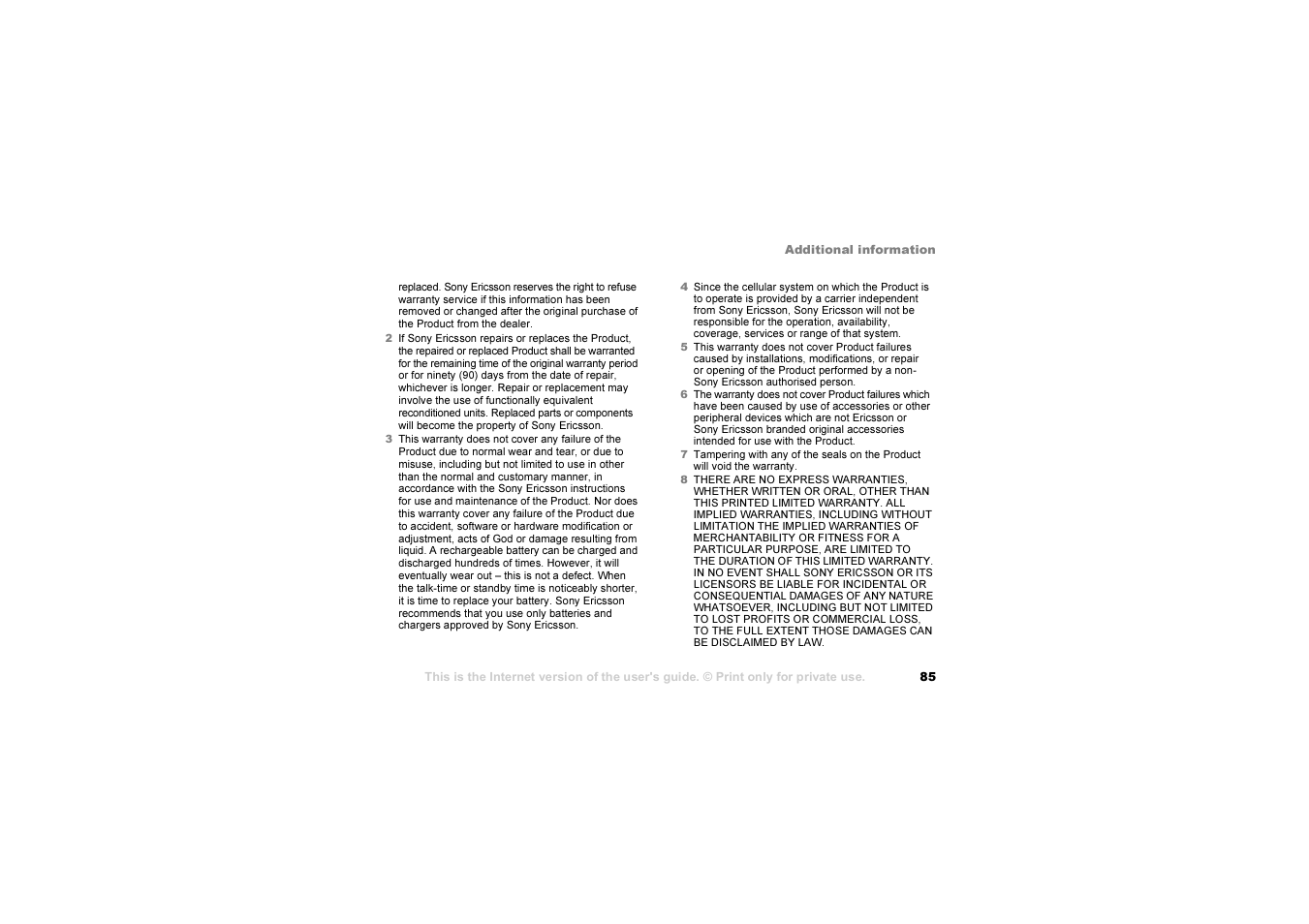 Sony Z1010 User Manual | Page 85 / 95