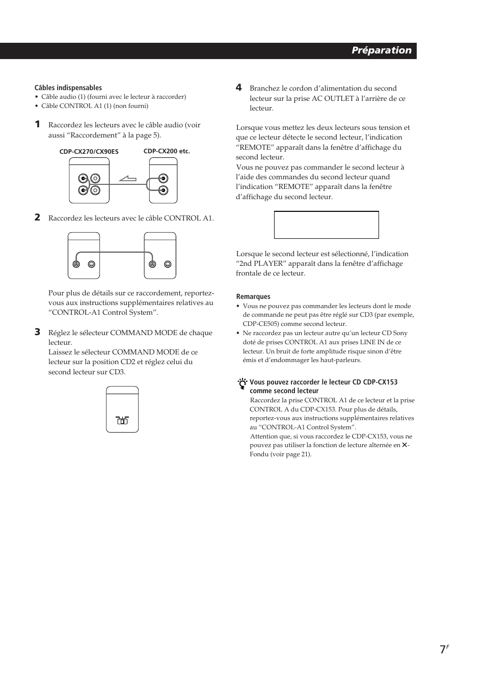 Playing cds getting started préparation | Sony CDP-CX270 User Manual | Page 38 / 125