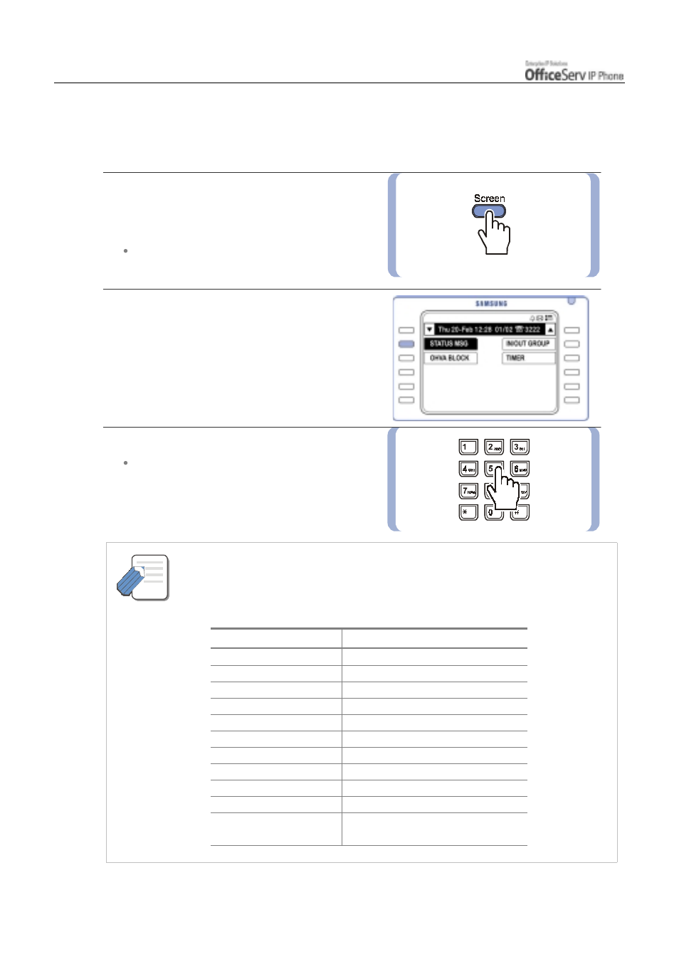 Programmed messages | Samsung ITP5012L User Manual | Page 102 / 164