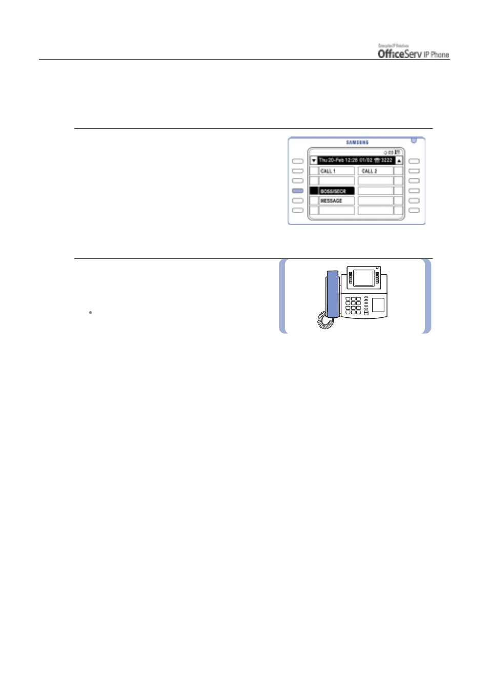 Call transfer from secretary to executive | Samsung ITP5012L User Manual | Page 104 / 164