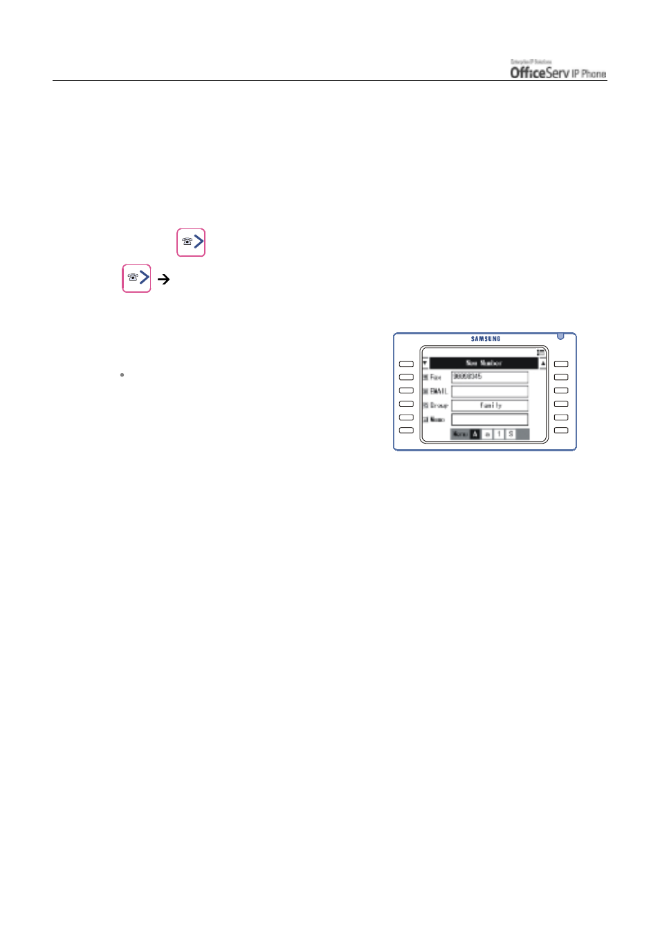 Telephone number registration | Samsung ITP5012L User Manual | Page 124 / 164