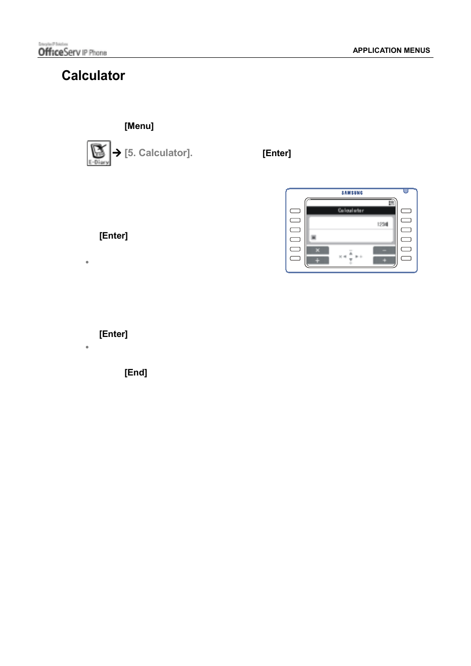 Calculator | Samsung ITP5012L User Manual | Page 131 / 164