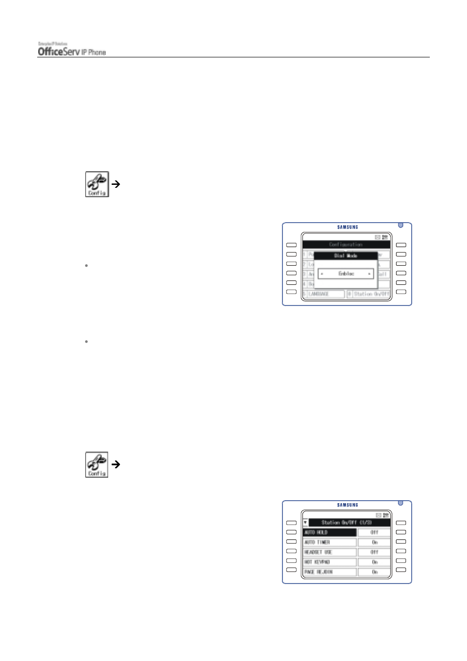 Dial mode, Station on/off | Samsung ITP5012L User Manual | Page 153 / 164