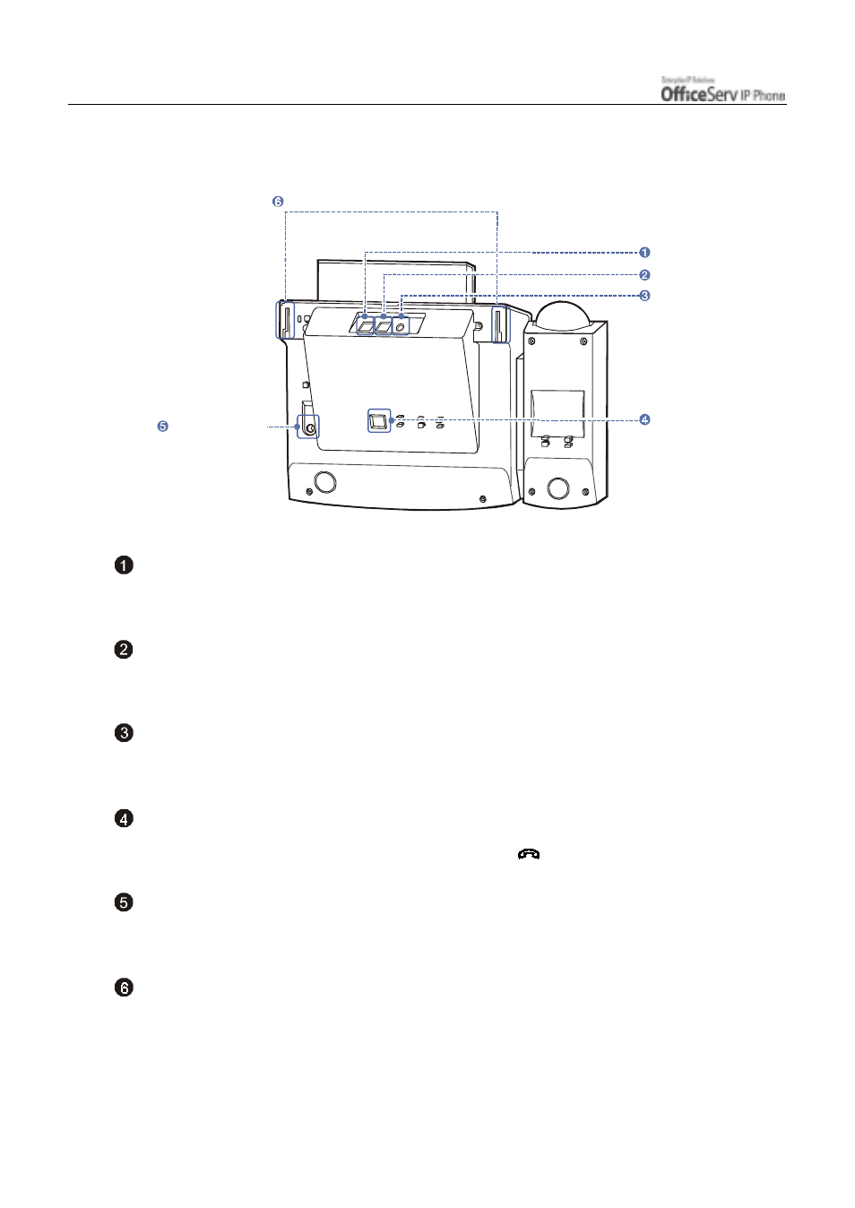 Bottom panel of the itp-5012l, Lan connection port, Pc connection port | Power adaptor connection port, Handset connection port, Recording device connection port, Grooves for mounting the desktop stand | Samsung ITP5012L User Manual | Page 24 / 164