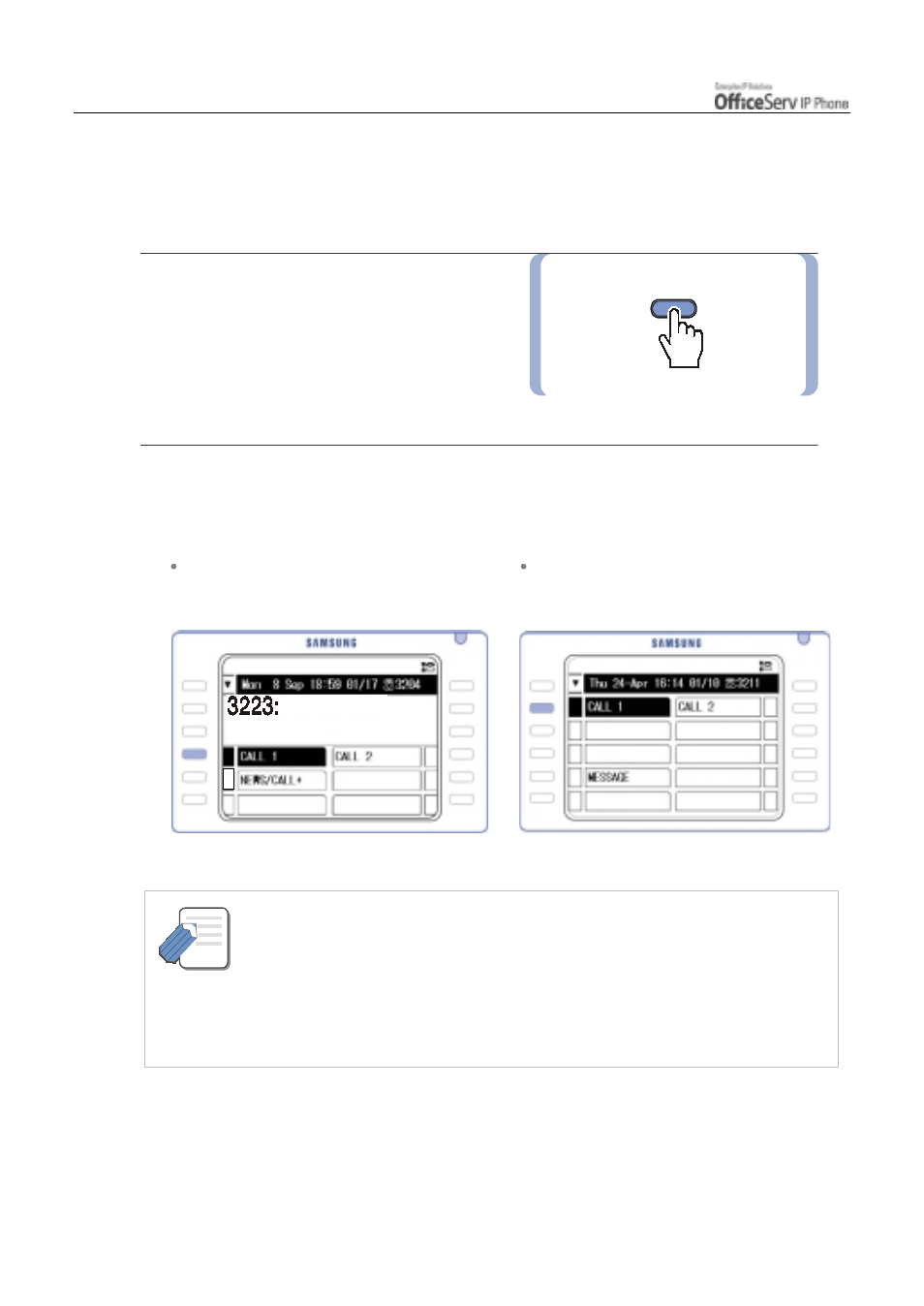 Using the programmable feature screen | Samsung ITP5012L User Manual | Page 30 / 164