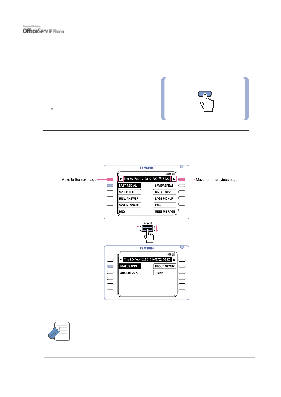 Using the soft menu screen | Samsung ITP5012L User Manual | Page 31 / 164