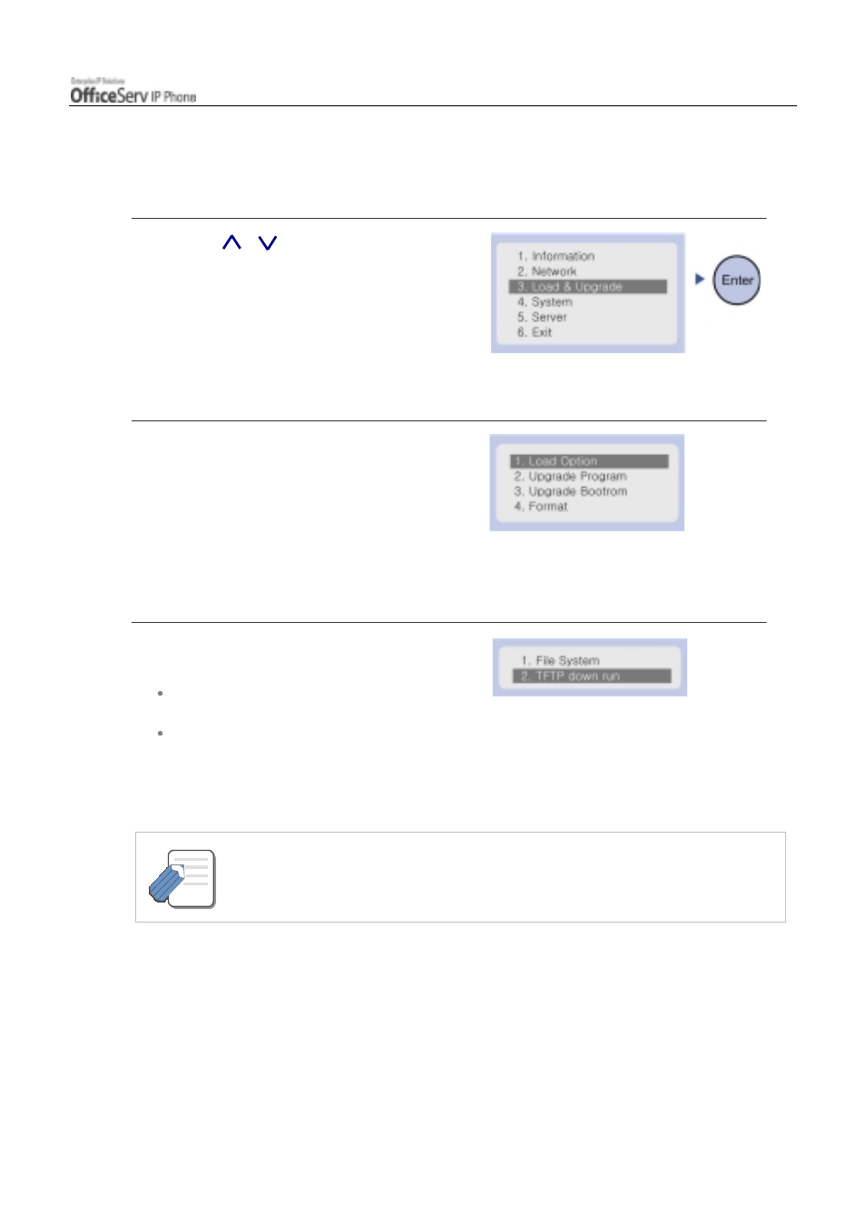 Load & upgrade settings | Samsung ITP5012L User Manual | Page 45 / 164