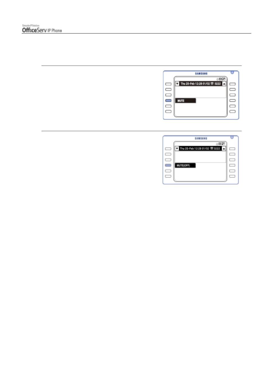 Mute | Samsung ITP5012L User Manual | Page 83 / 164