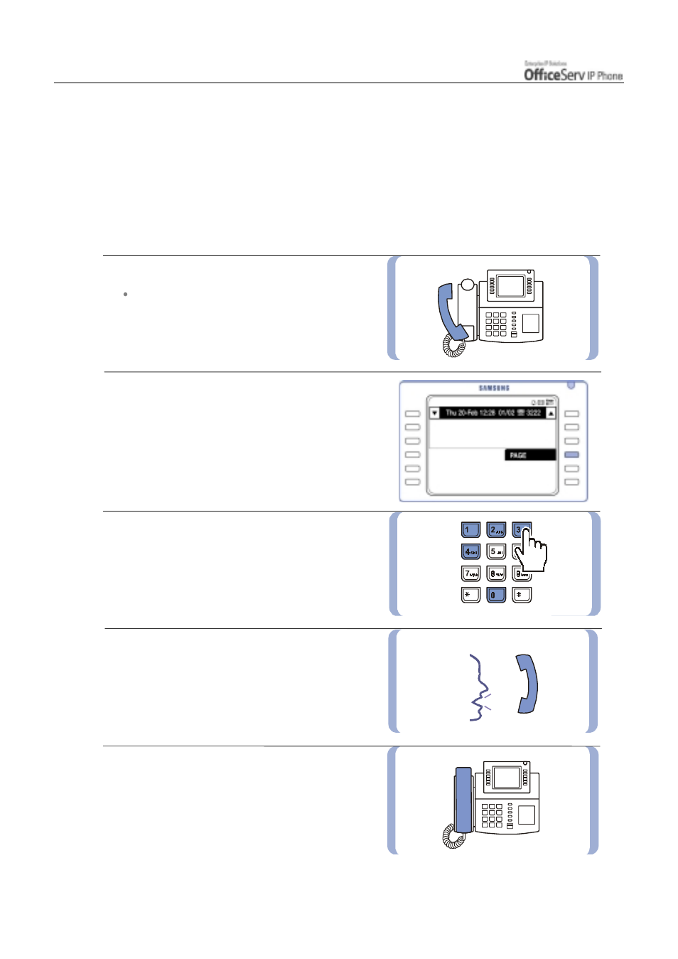 Paging, Internal page | Samsung ITP5012L User Manual | Page 90 / 164