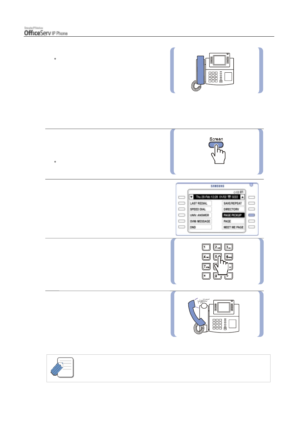 Page pickup | Samsung ITP5012L User Manual | Page 95 / 164