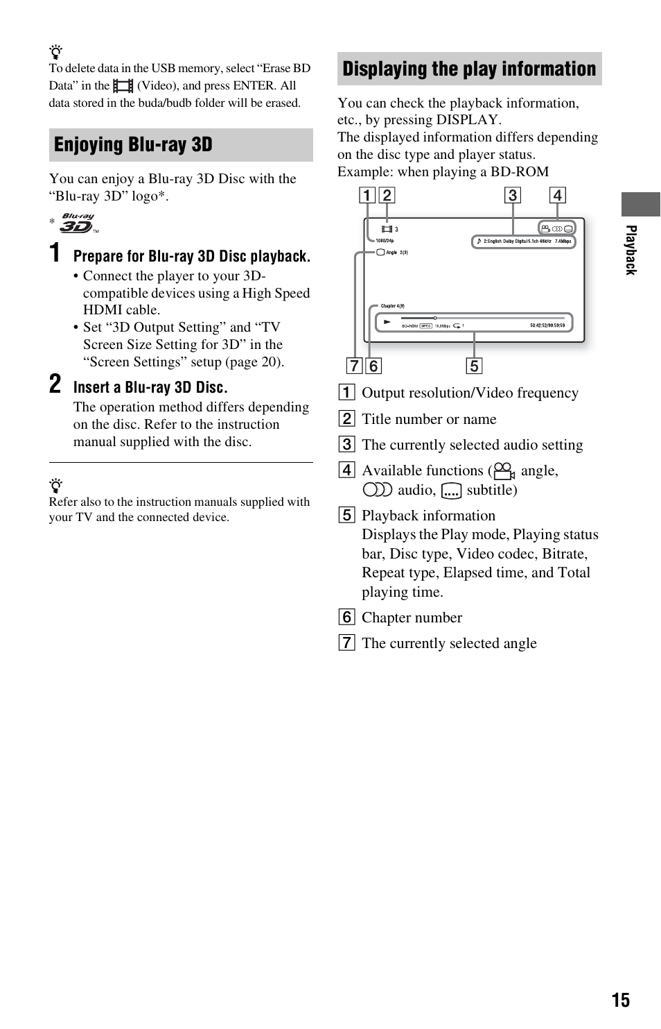 Sony BDP-S470 User Manual | Page 15 / 35