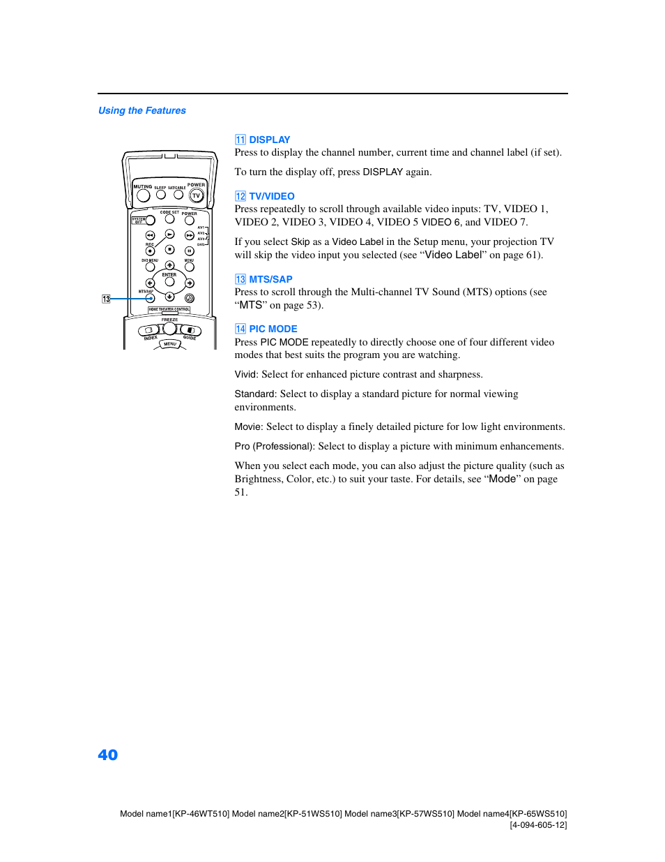 Sony KP-46WT510 User Manual | Page 43 / 86