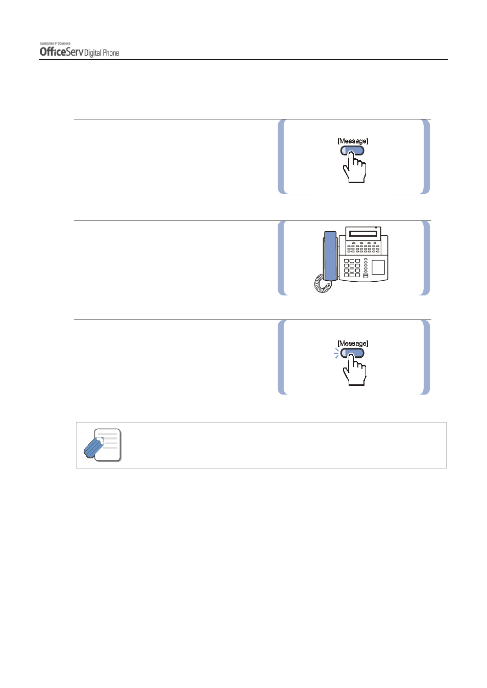 Setting a message indication | Samsung DS5021D User Manual | Page 103 / 144