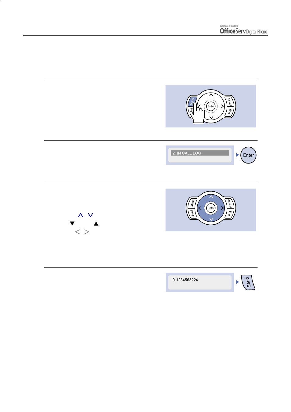 Reviewing and calling recently received numbers | Samsung DS5021D User Manual | Page 134 / 144