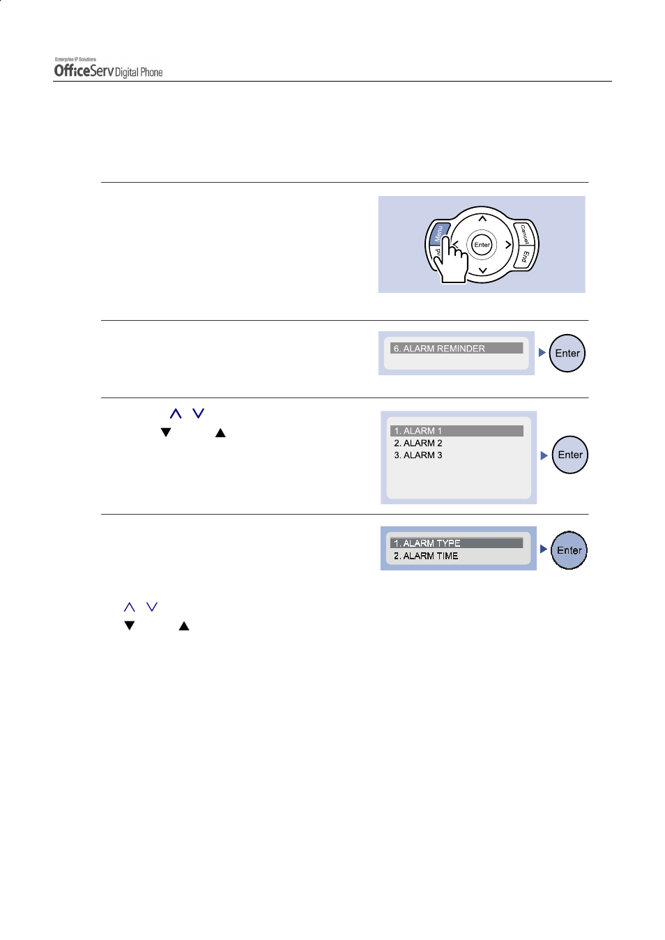 Setting alarm reminders | Samsung DS5021D User Manual | Page 139 / 144