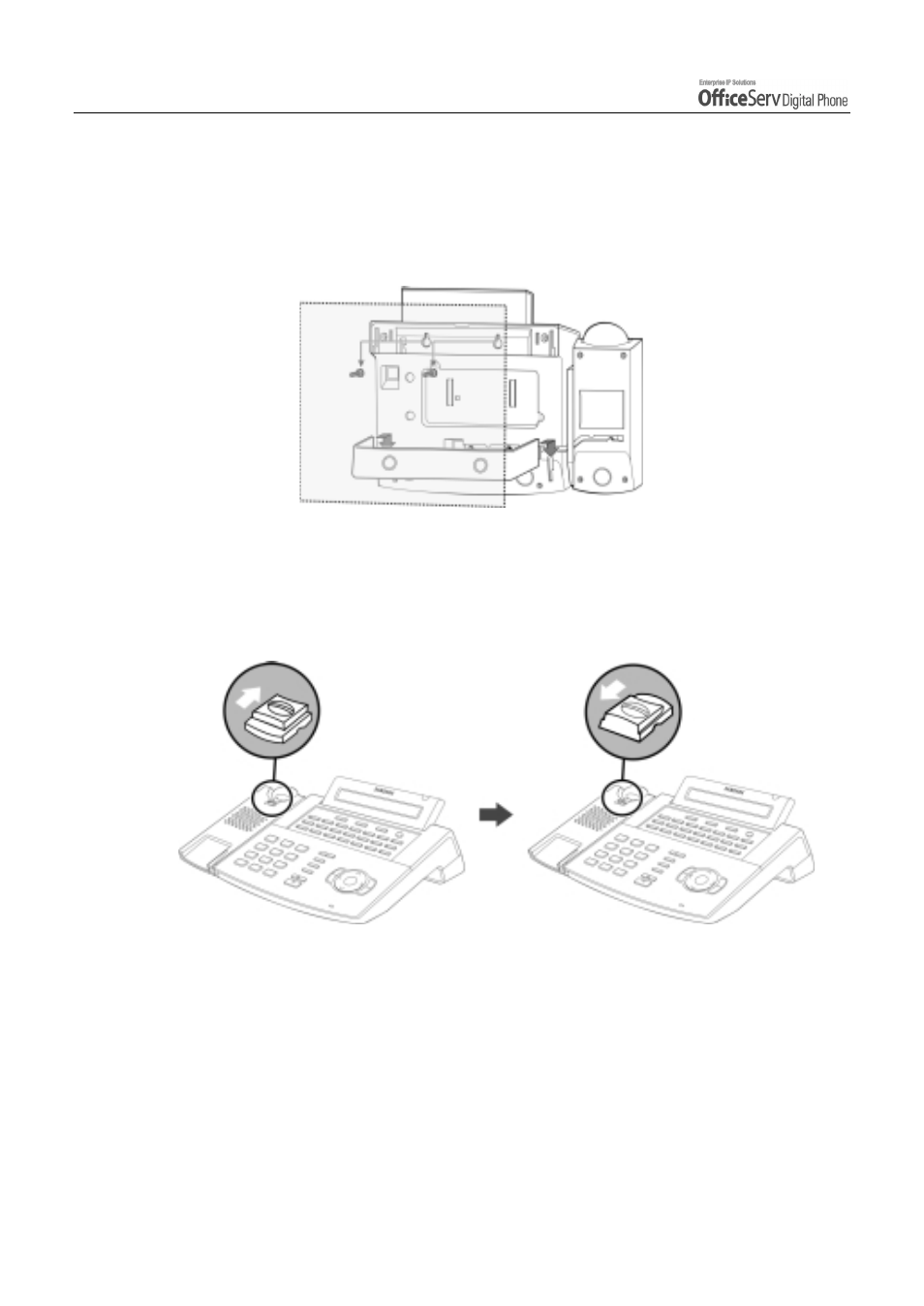 When used as the wall mounting digital phone | Samsung DS5021D User Manual | Page 26 / 144