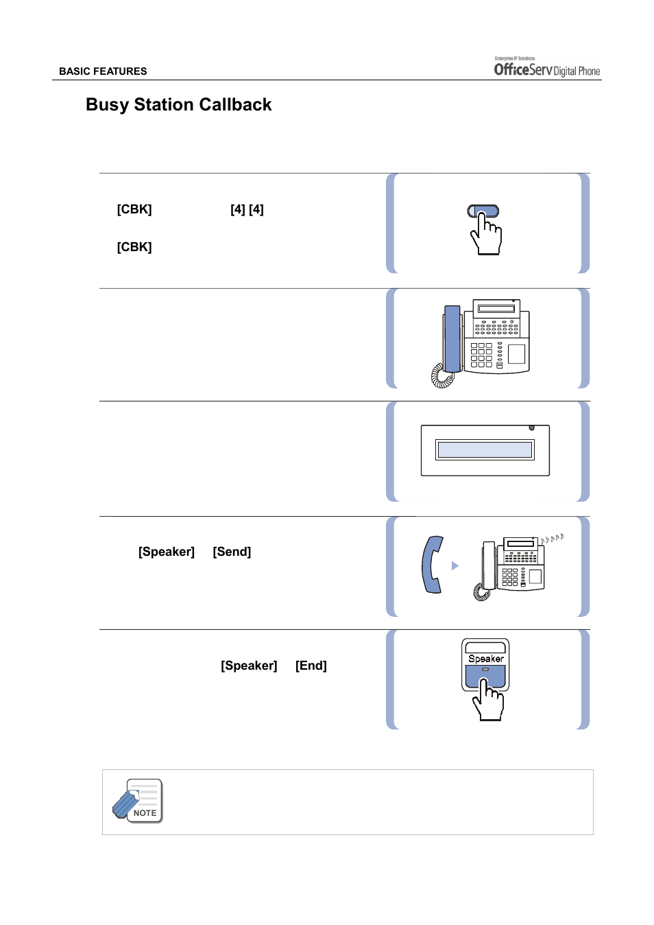 Busy station callback | Samsung DS5021D User Manual | Page 52 / 144