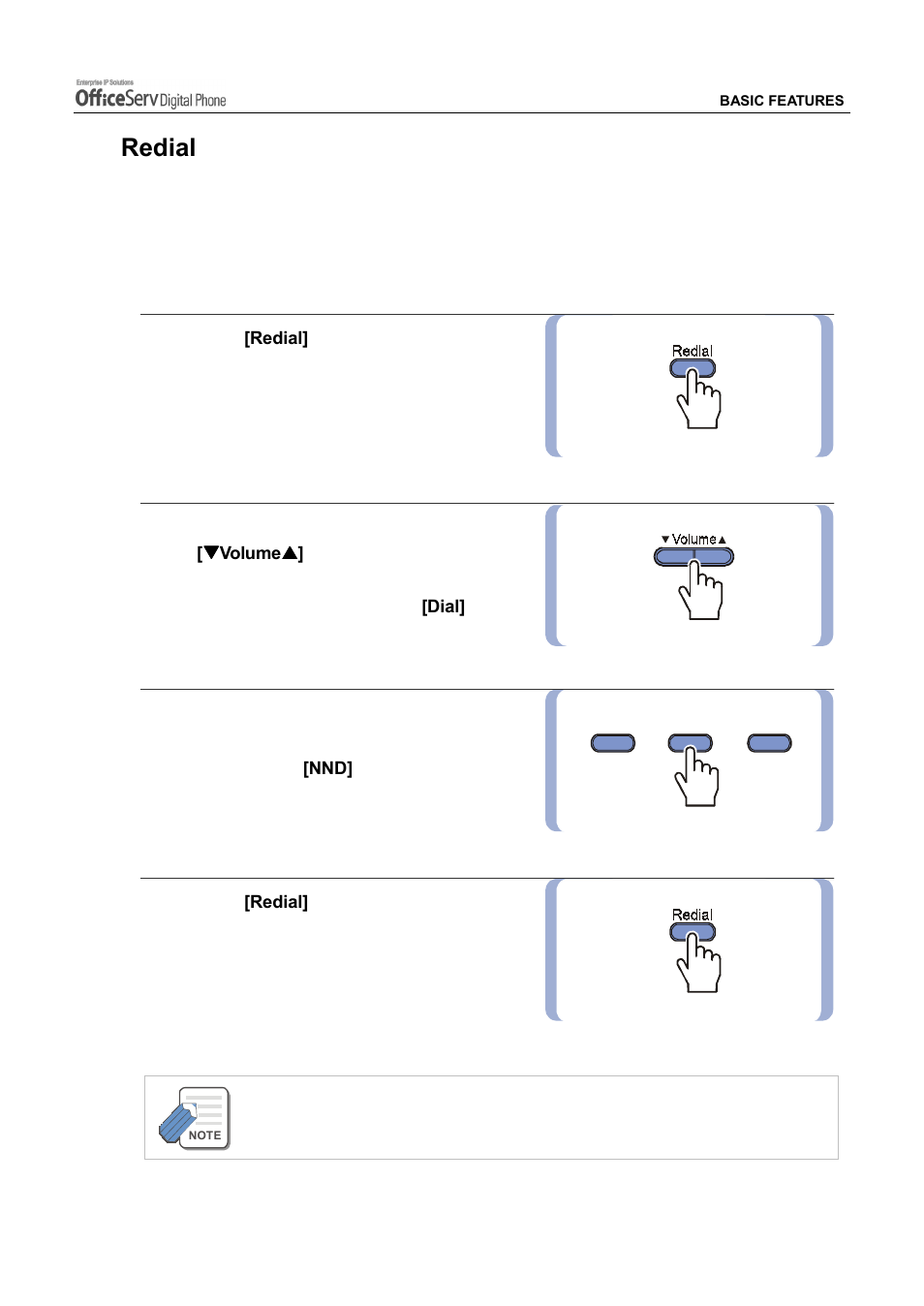 Redial | Samsung DS5021D User Manual | Page 59 / 144