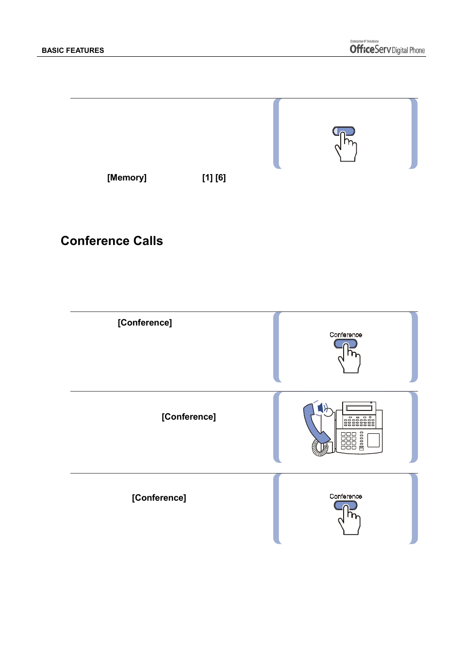 Conference calls, Using chain dialling | Samsung DS5021D User Manual | Page 80 / 144