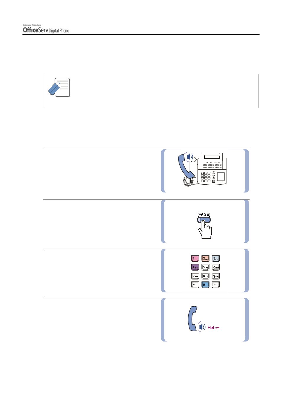 Paging and messaging, Internal page | Samsung DS5021D User Manual | Page 95 / 144