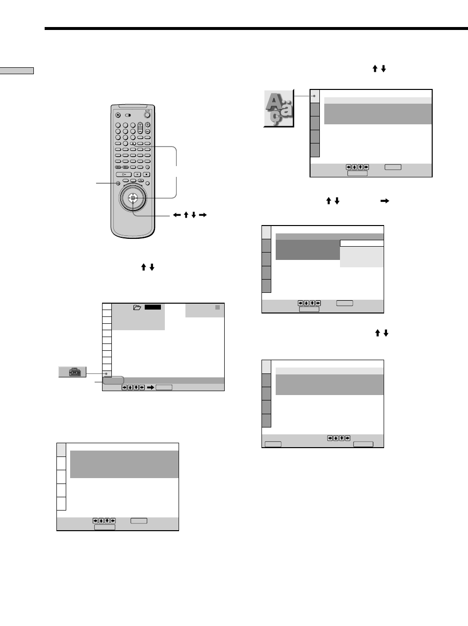 Selecting the language for the on-screen display | Sony DVP-CX870D User Manual | Page 14 / 96