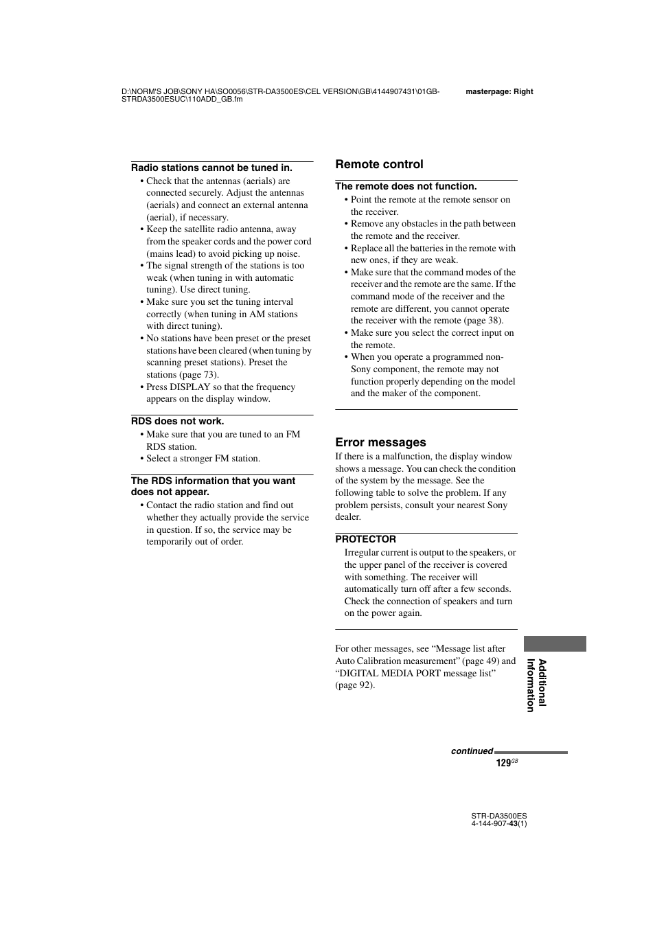 Sony 4-144-907-43(1) User Manual | Page 129 / 136