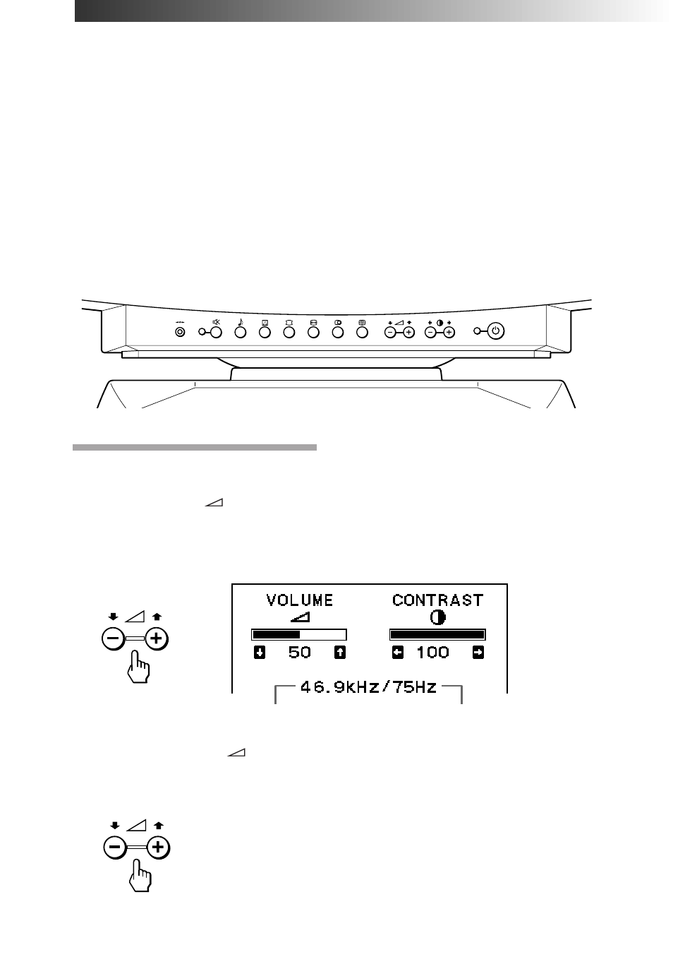 Ajustes, Ajuste del volumen | Sony CPD-120AS User Manual | Page 106 / 185