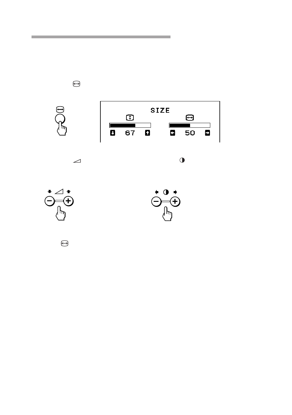 Adjusting the picture size | Sony CPD-120AS User Manual | Page 20 / 185