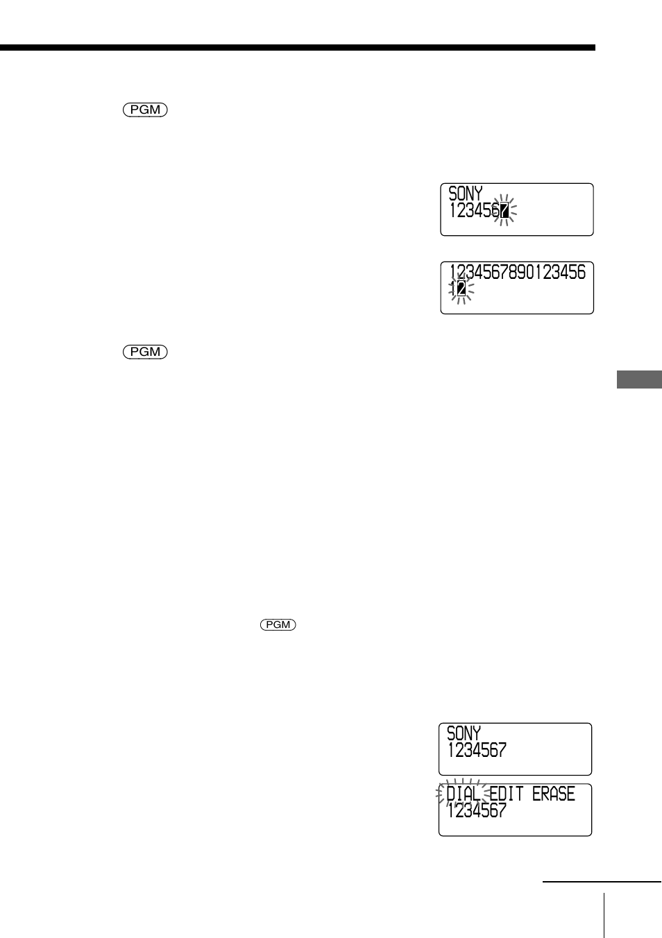 Changing a stored name and/or phone number | Sony SPP-A2470 User Manual | Page 29 / 72