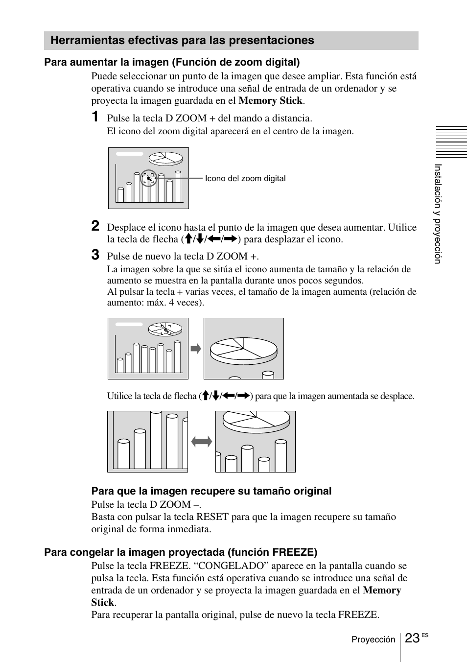 Herramientas efectivas para las presentaciones, Herramientas efectivas para las, Presentaciones | Sony VPD-MX10 User Manual | Page 107 / 128