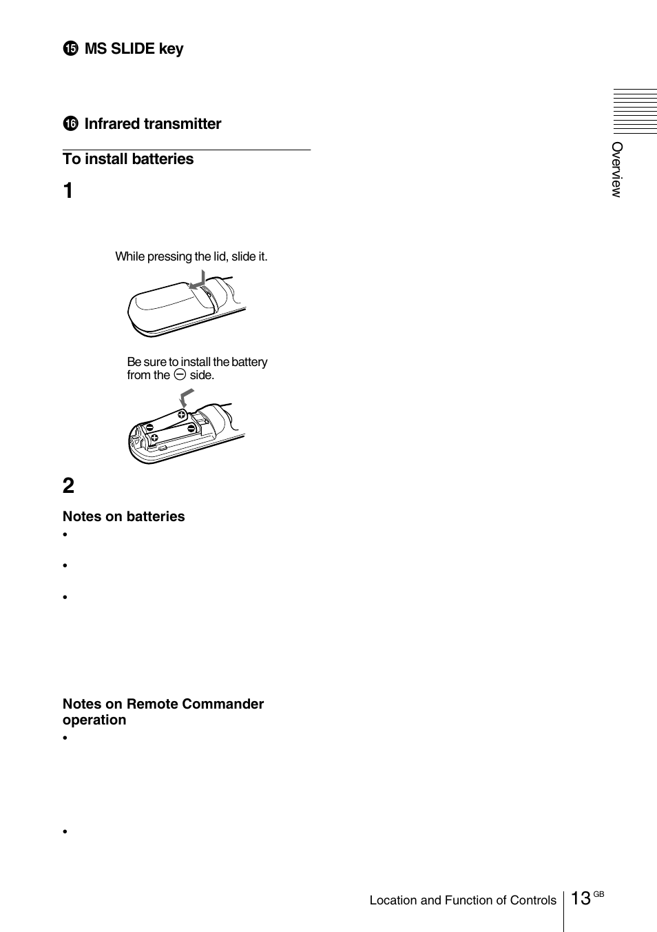 Sony VPD-MX10 User Manual | Page 13 / 128