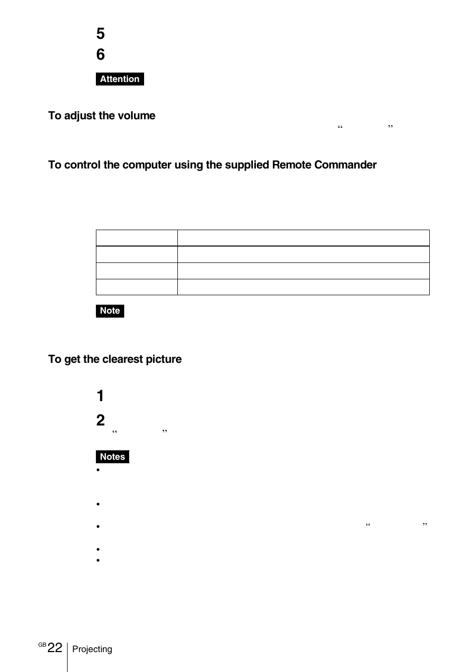 Sony VPD-MX10 User Manual | Page 22 / 128