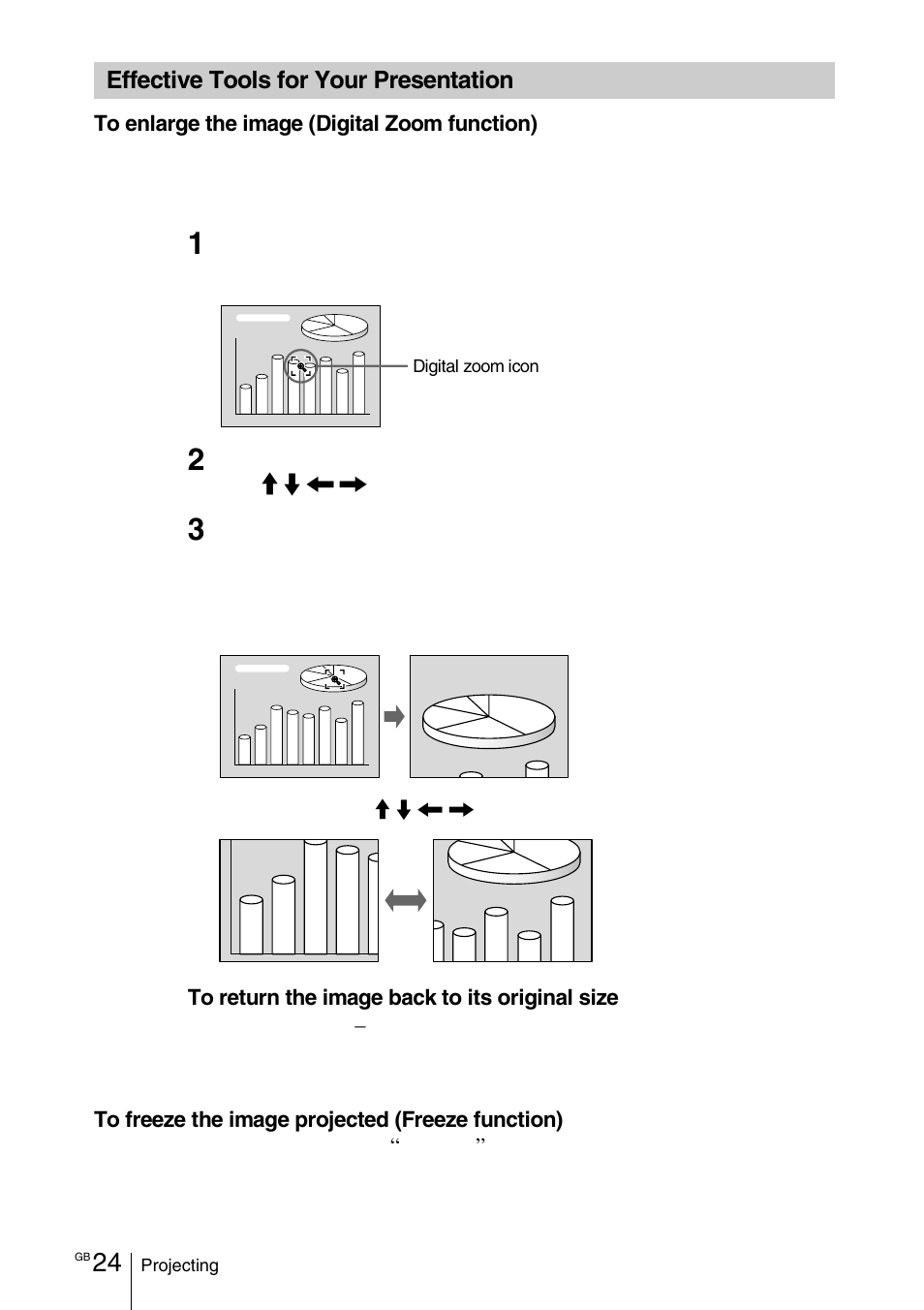 Effective tools for your presentation, Effective tools for your, Presentation | Sony VPD-MX10 User Manual | Page 24 / 128