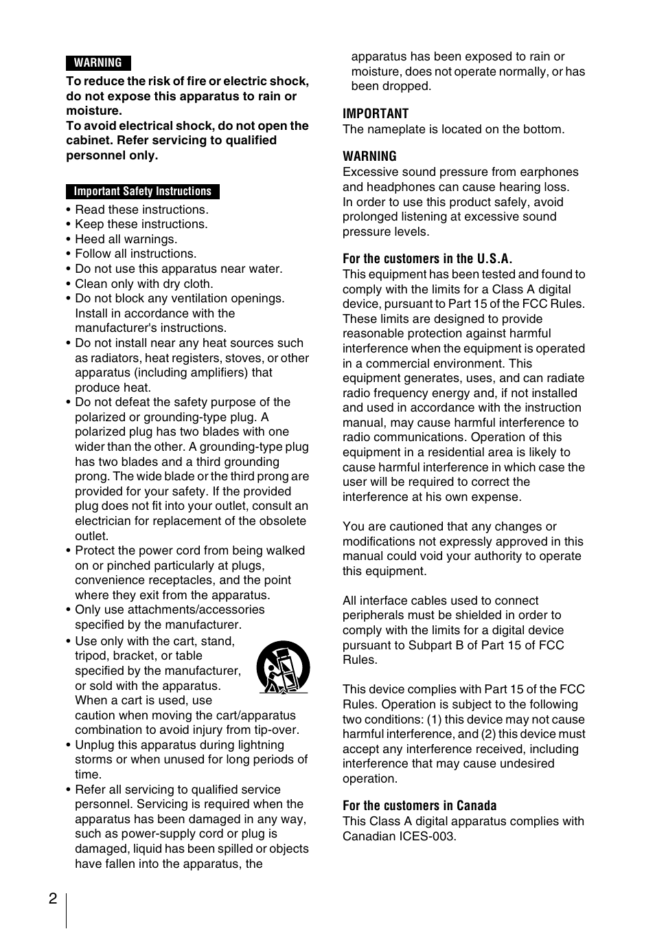 Sony PMW-F3K User Manual | Page 2 / 164