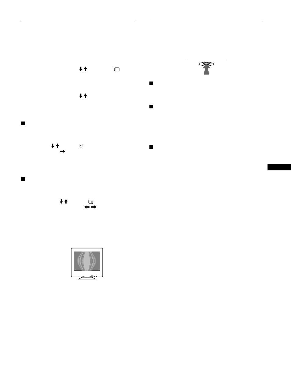 Additional settings (screen), Resetting the adjustments | Sony CPD-E215E User Manual | Page 11 / 116