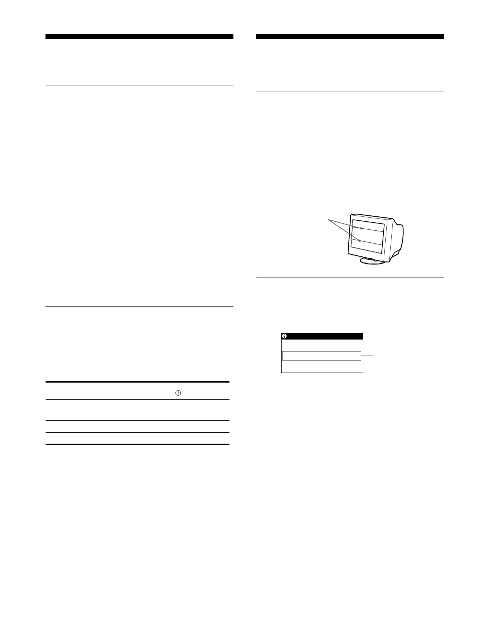 Caractéristiques techniques, Modes présélectionné et utilisateur, Fonction d’économie d’énergie | Dépannage, Messages affichés à l’écran | Sony CPD-E215E User Manual | Page 26 / 116