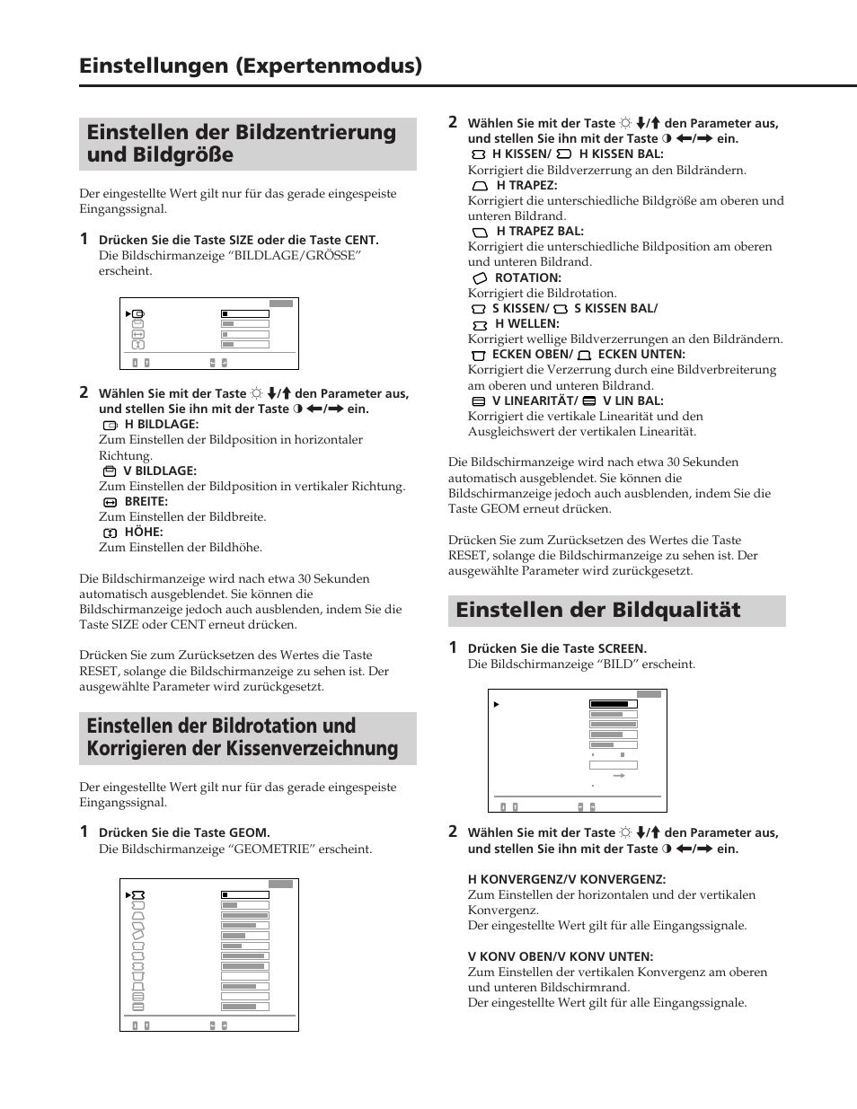 Einstellen der bildqualität | Sony GDM-W900 User Manual | Page 68 / 110