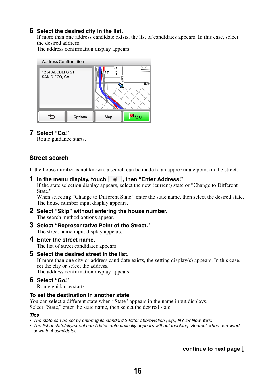Sony NAV-U NV-U84 User Manual | Page 16 / 85