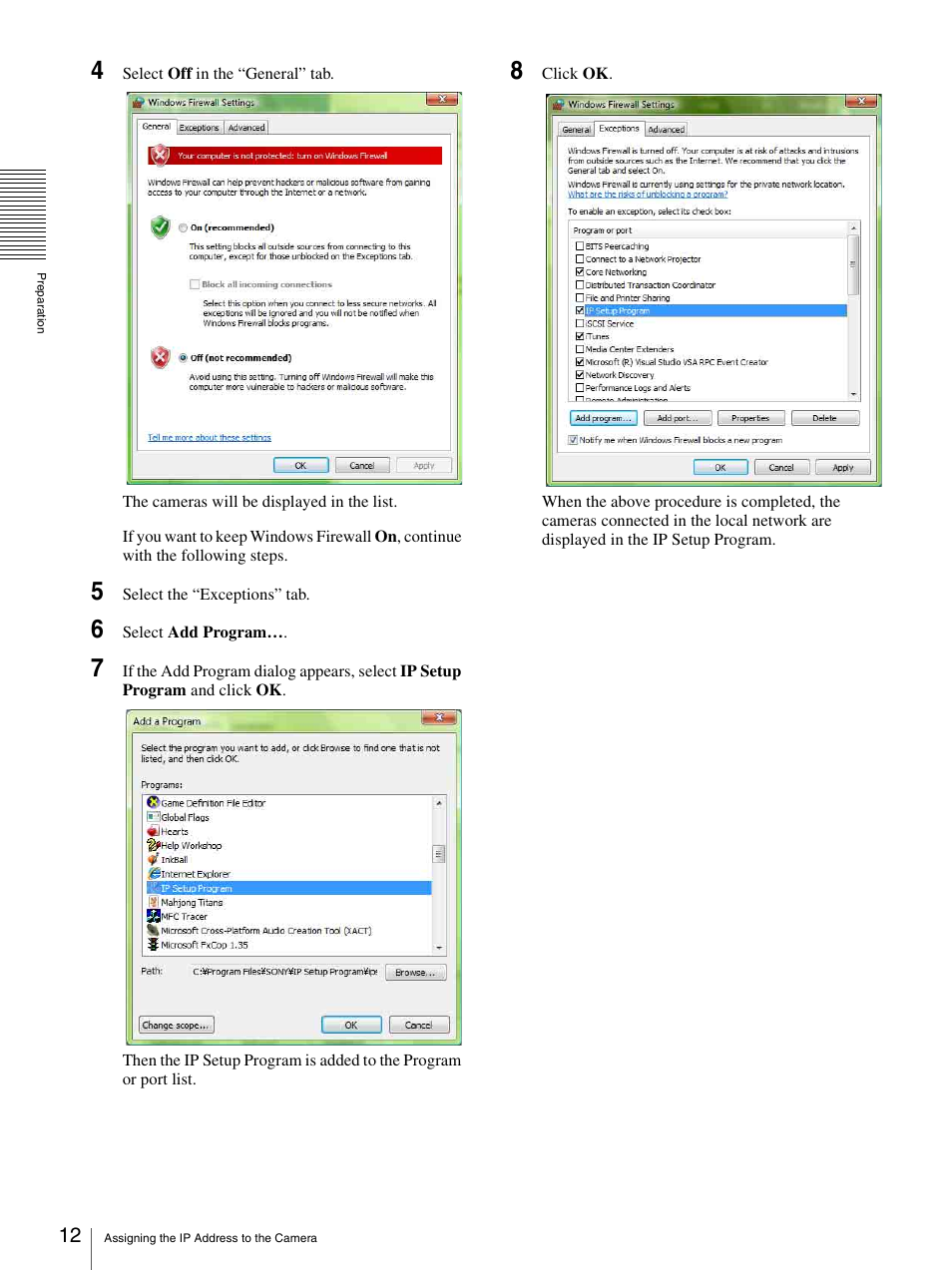 Sony SNC-CS20 User Manual | Page 12 / 100