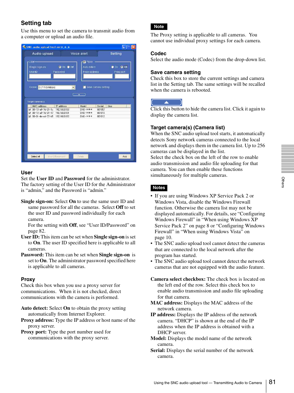 Sony SNC-CS20 User Manual | Page 81 / 100