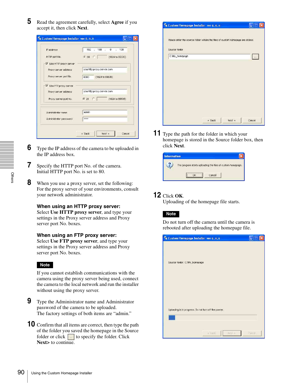 Sony SNC-CS20 User Manual | Page 90 / 100