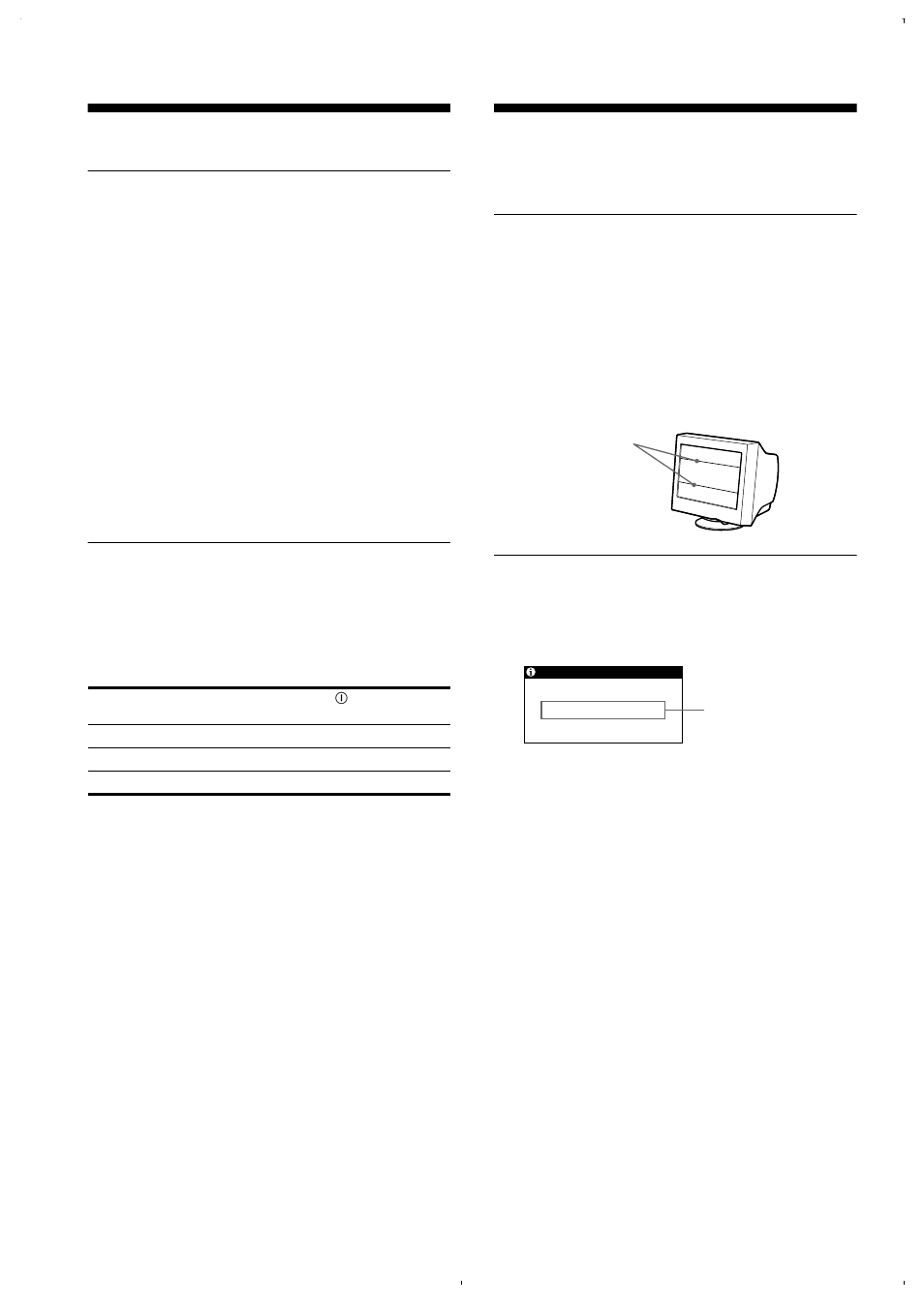 Technische kenmerken, Stroomspaarfunctie, Storingzoeken | Schermberichten, Voorinstel- en gebruikersmodes stroomspaarfunctie, Voorinstel- en gebruikersmodes | Sony CPD-E220E User Manual | Page 110 / 116