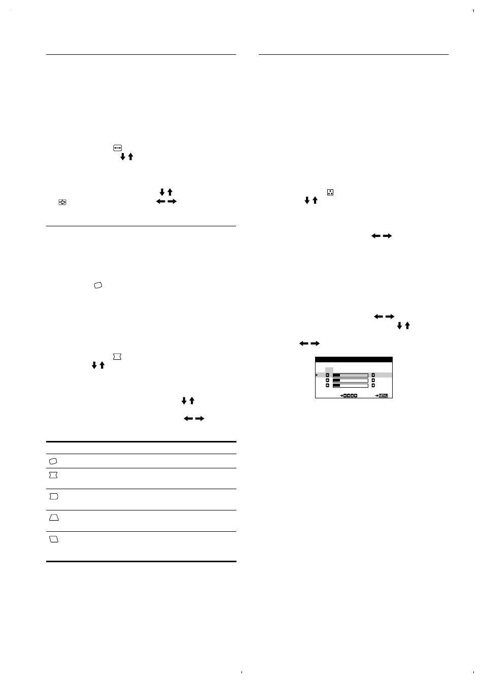 Ingrandimento o riduzione dell’immagine (zoom), Regolazione della forma dell’immagine (geometria), Regolazione del colore dell’immagine (colore) | 10 ingrandimento o riduzione dell’immagine (zoom) | Sony CPD-E220E User Manual | Page 66 / 116