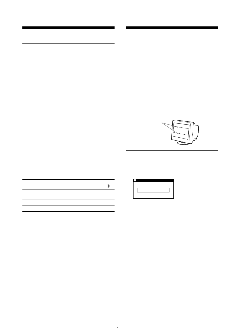 Caratteristiche, Modo preimpostato e modo utente, Funzione di risparmio energetico | Guida alla soluzione dei problemi, Messaggi a schermo | Sony CPD-E220E User Manual | Page 68 / 116