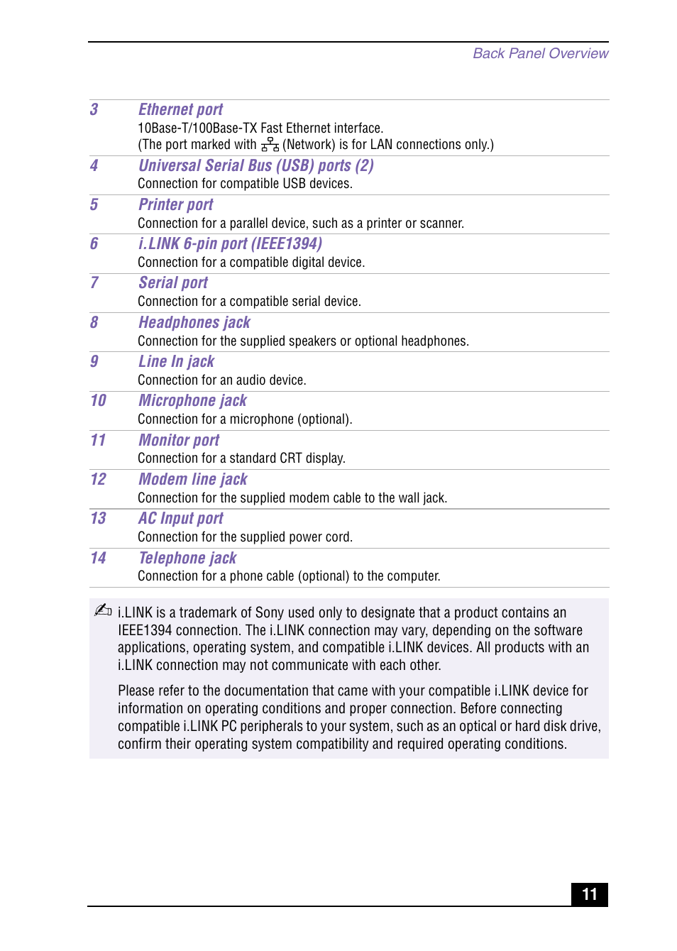 Sony VAIO Digital Studio User Manual | Page 11 / 93