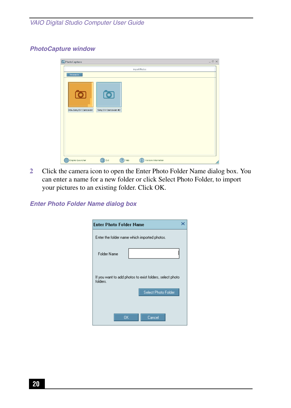 Sony VAIO Digital Studio User Manual | Page 20 / 93