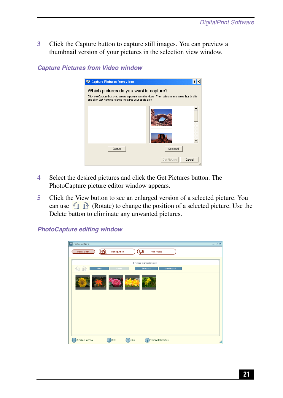 Sony VAIO Digital Studio User Manual | Page 21 / 93