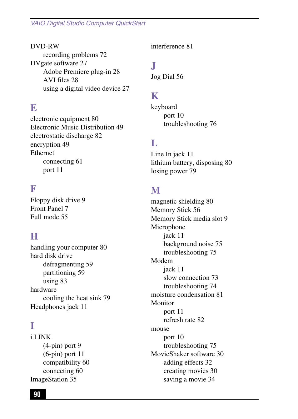 Sony VAIO Digital Studio User Manual | Page 90 / 93