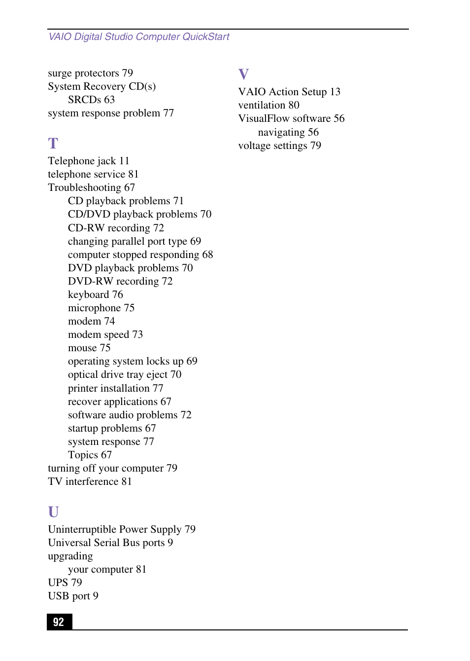 Sony VAIO Digital Studio User Manual | Page 92 / 93