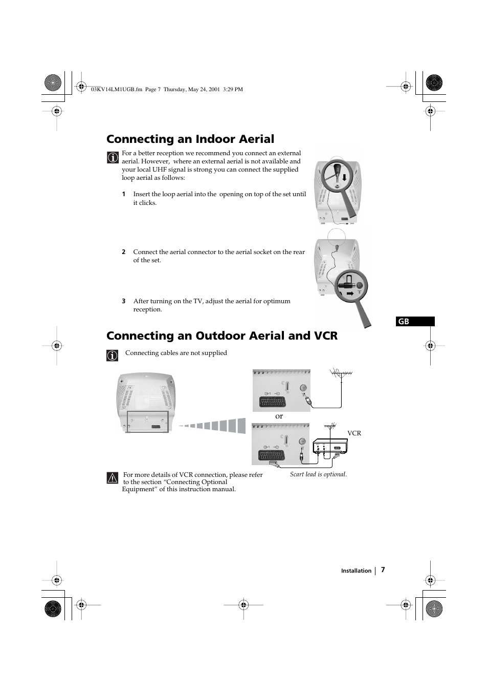 Sony KV-14LM1U User Manual | Page 7 / 20
